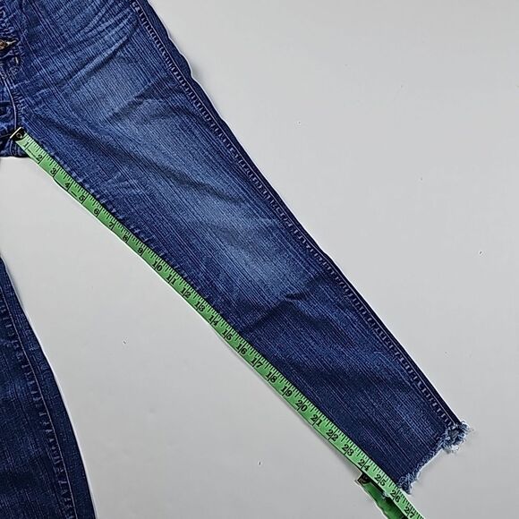 Madewell -1107 Blue Chewed-Hem Edition 10" High-Rise Skinny‎ Jeans Size 28 - Picture 10 of 10